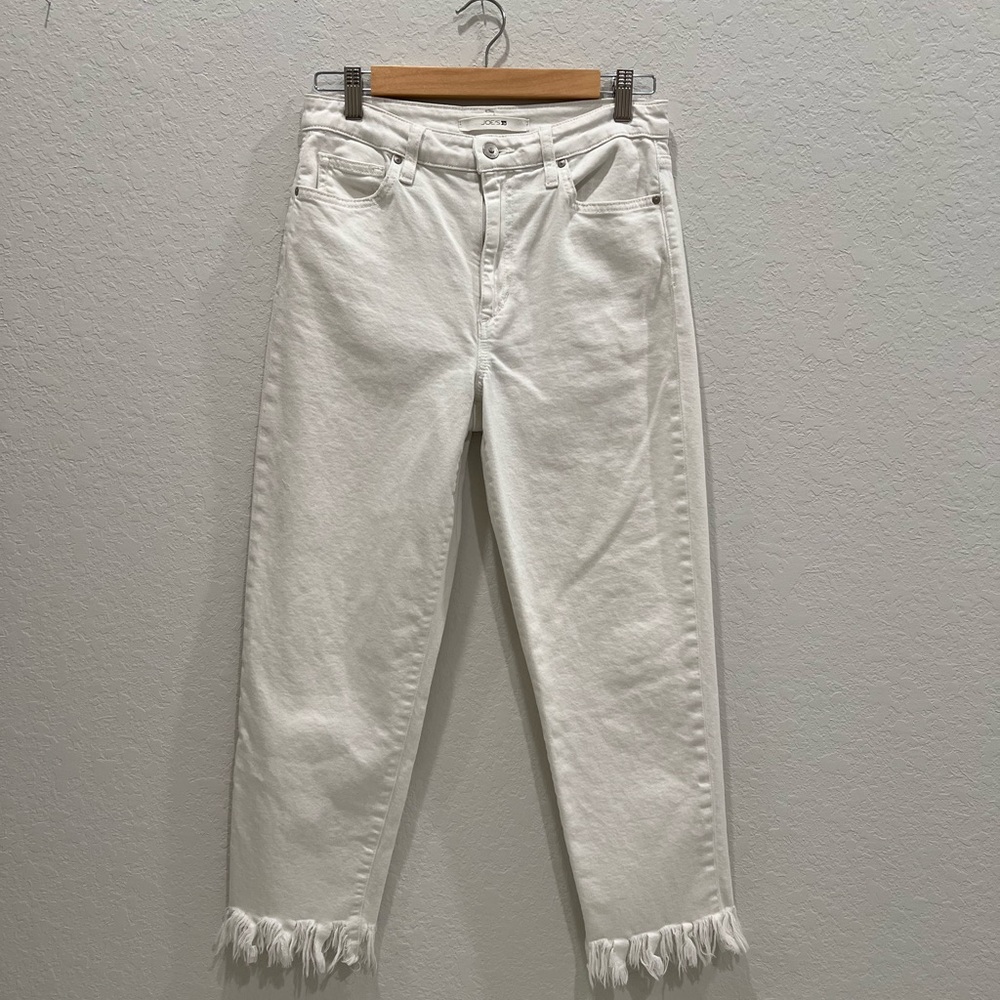 Joes jeans white ankle jeans